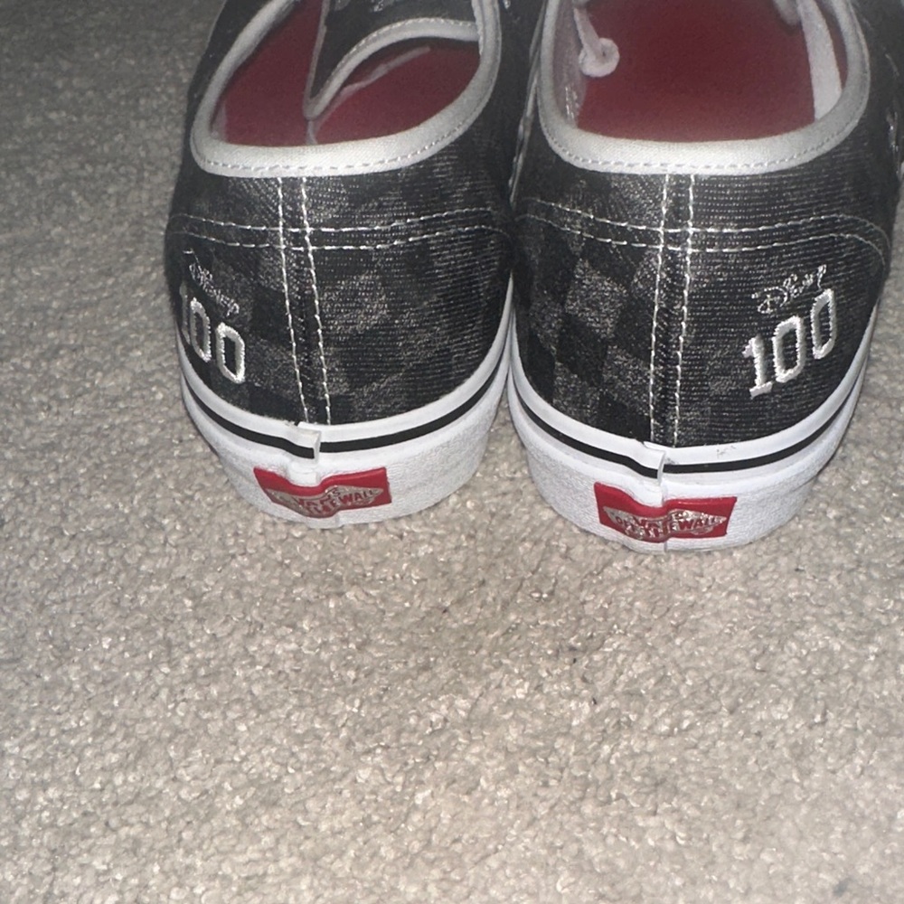 Disney100 Anniversary Men's  Vans Black and White Disney Shoes - Picture 3 of 11